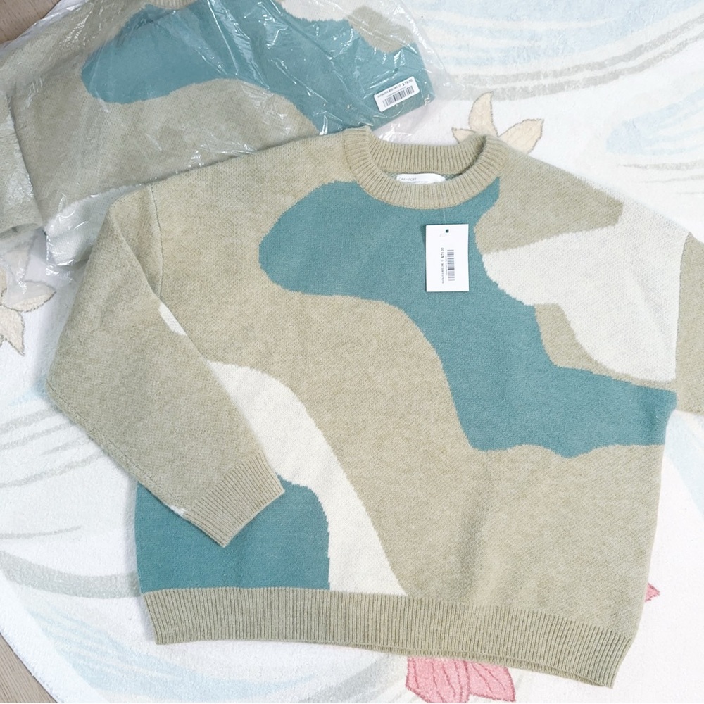 Oak fort sw-5704-329-w moss camo xs sweater